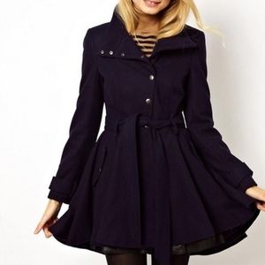 ASOS Popper Skater Coat
